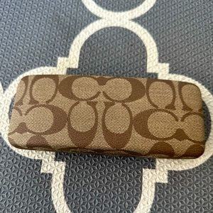 COACH signature eyeglass case